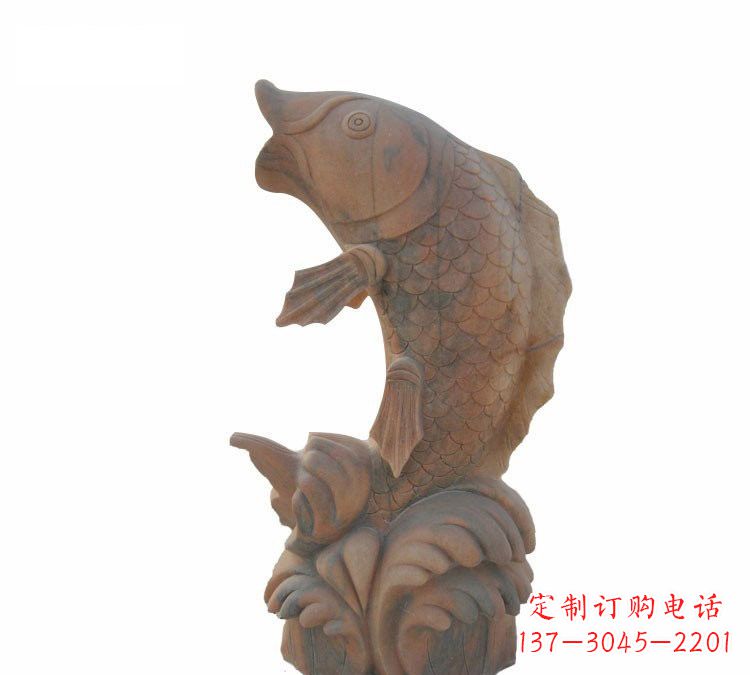 烟台鲤鱼石雕,精细雕刻让你赞叹不已