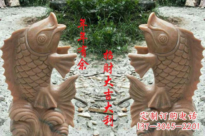 烟台中领雕塑:最精美的鲤鱼雕塑