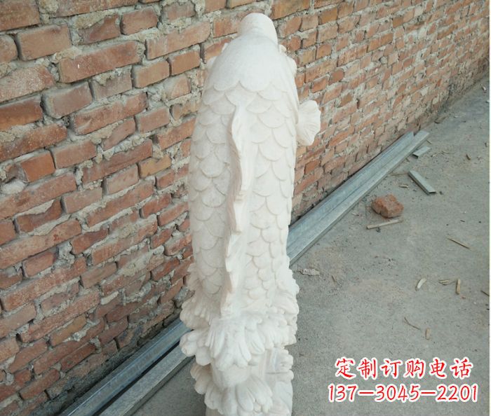 烟台喷水鲤鱼公园石雕 (2)