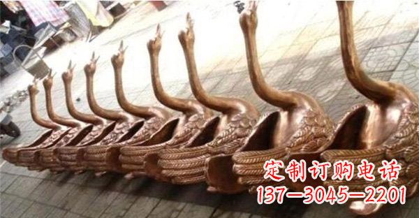 烟台优雅迷人的天鹅铜雕塑