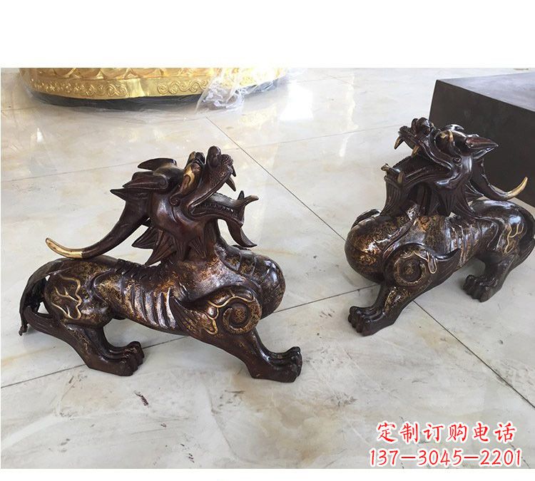 烟台浙江中领雕塑:高质量貔貅铜雕像