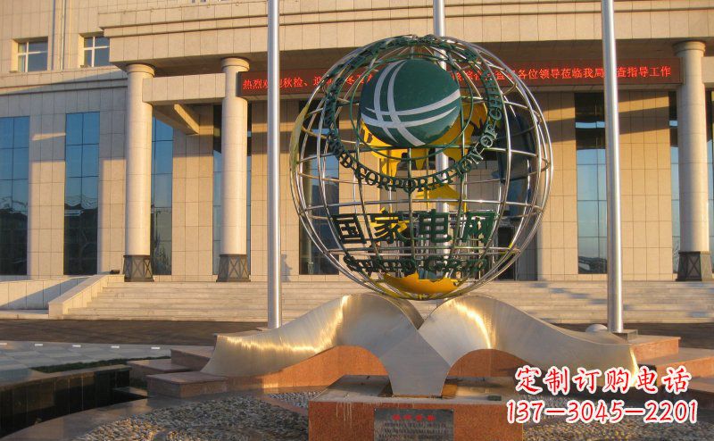 烟台精工打造,全球通用的不锈钢地球雕塑