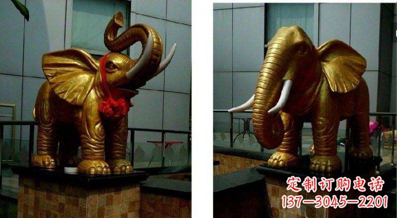 烟台专业定制:大象铜雕