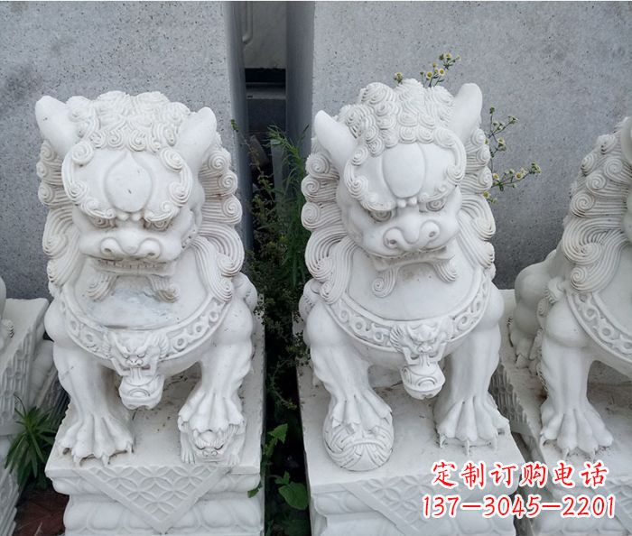 烟台中领雕塑大理石狮子雕塑