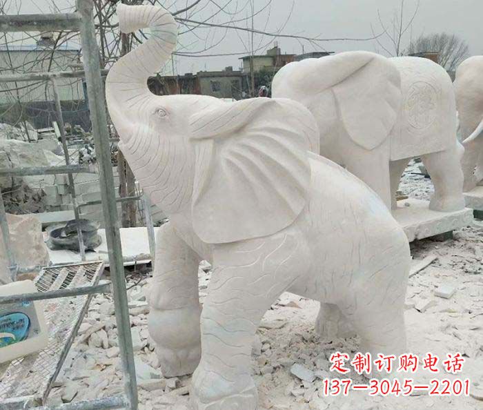 烟台企业景观招财大象雕塑