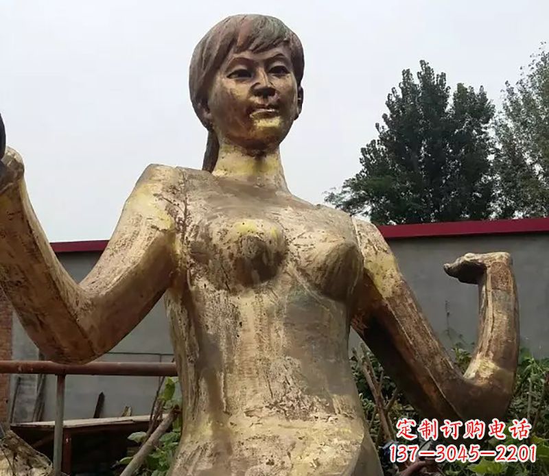 烟台中领雕塑的精美青年雕塑经典实物塑造,给人…