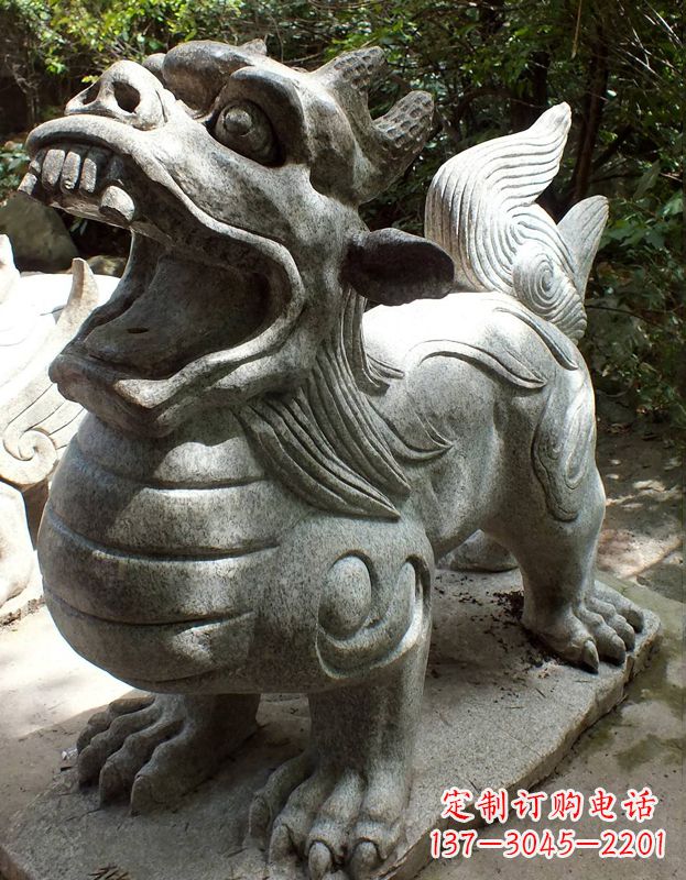 烟台青石狴犴石雕