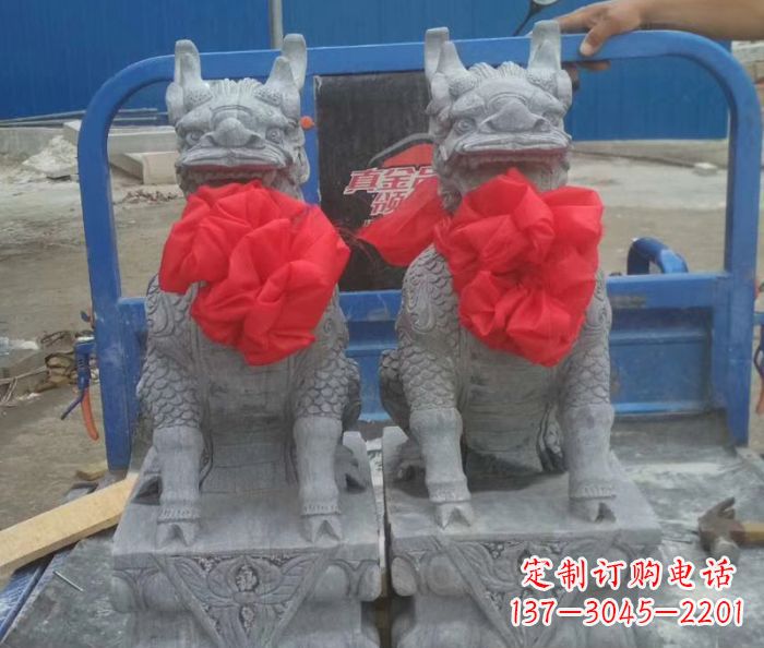 烟台古典麒麟雕塑,带着神秘古典气息