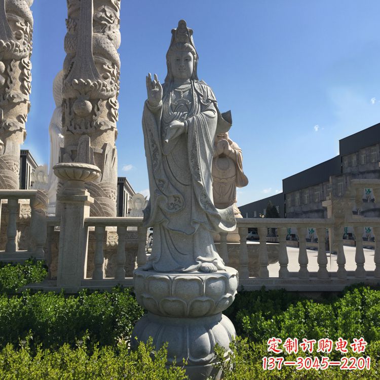 烟台青石观音菩萨石雕塑