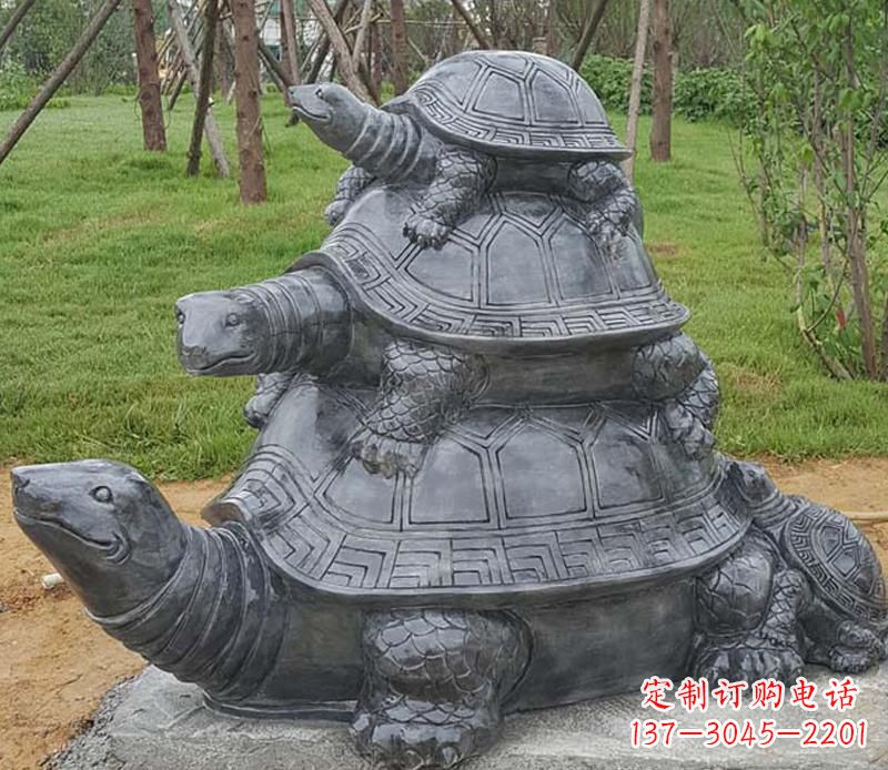烟台精美耐看的海龟母子雕塑