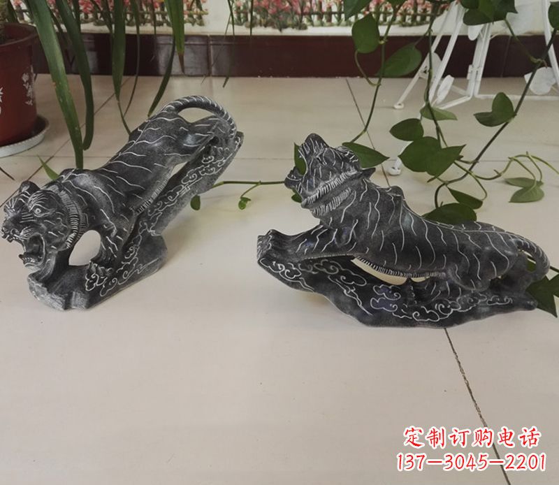 烟台青石大型老虎雕塑是由中领雕塑设计制作的一…