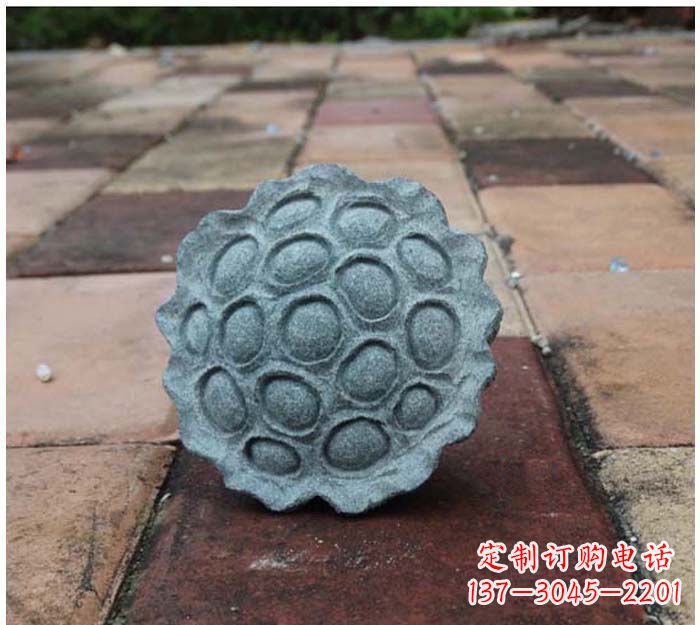 烟台青石莲蓬公园景观雕塑,给城市添彩