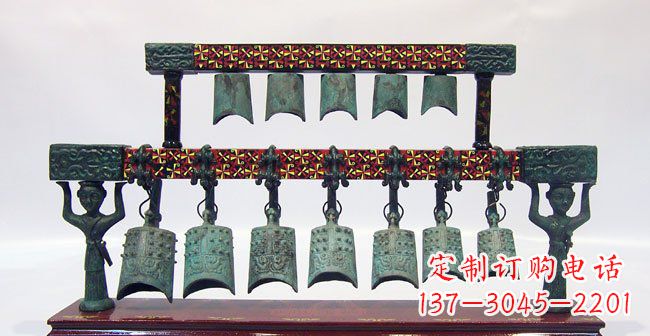 烟台青铜编钟古代乐器雕塑