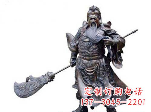 烟台关羽青铜雕塑,传承历史的精神