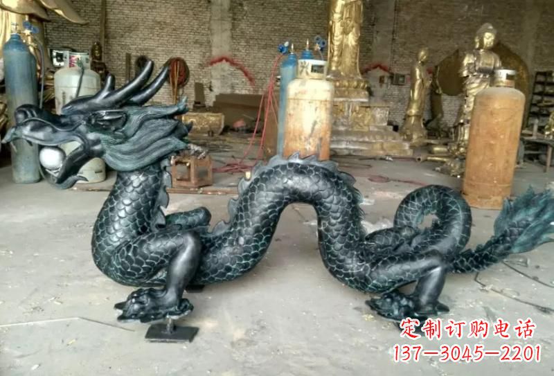 烟台青铜龙戏珠专业装饰艺术雕塑
