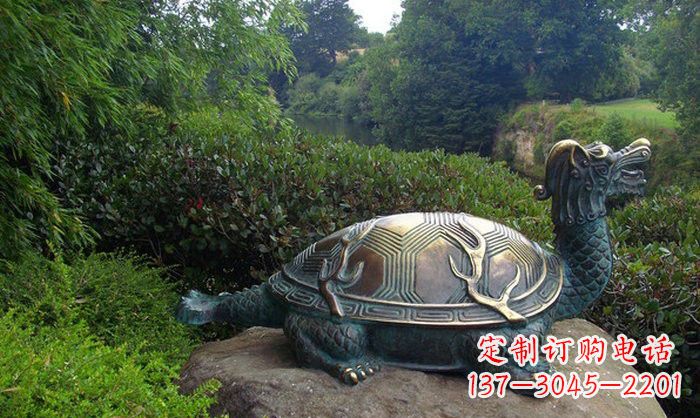 烟台融合经典的青铜龙雕塑