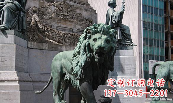 烟台青铜狮子摆件