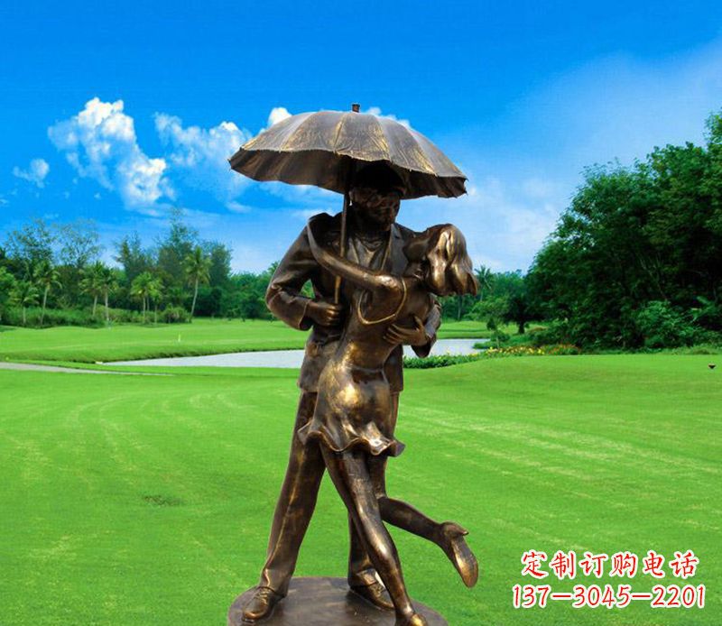 烟台中领雕塑-专业制作情侣公园景观雕塑