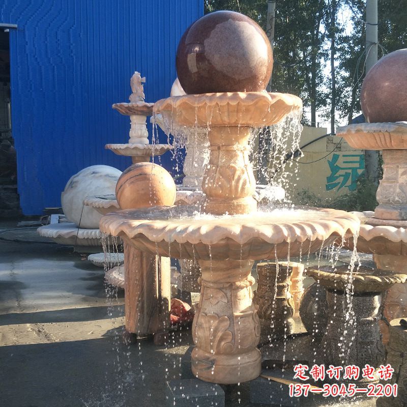 烟台曲阳风水球雕塑,营造财运亨通的好运符