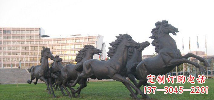 烟台群马公园动物铜雕,让艺术描绘你的故事