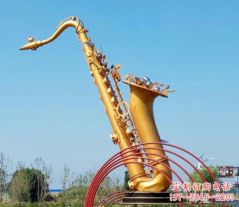 烟台中领雕塑:萨克斯铜雕高质量制作