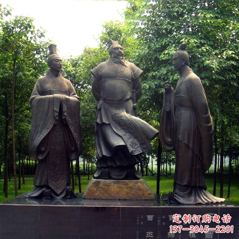 烟台精美曹丕雕塑,彰显伟绩!