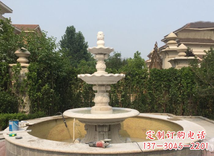烟台三层喷泉公园石雕 (2)