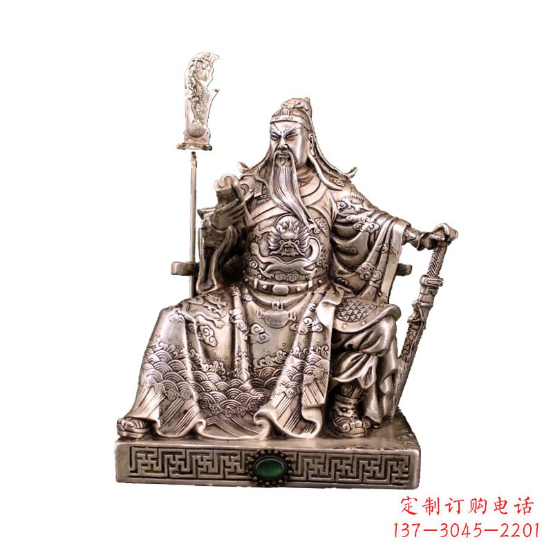 烟台体现英雄风范的关公雕塑