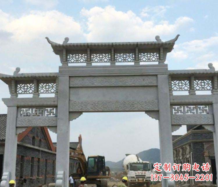 烟台牌坊大理石石雕:显露美丽的古典风情
