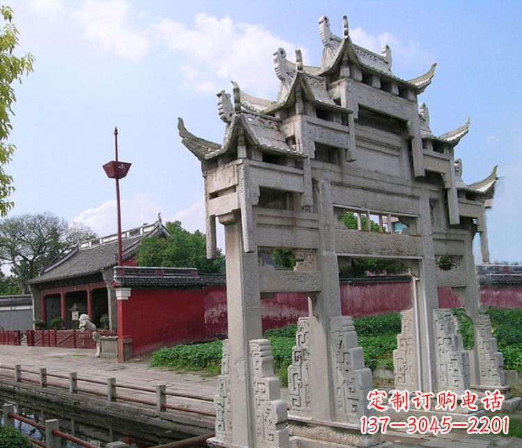 烟台专业大型牌坊石雕制作