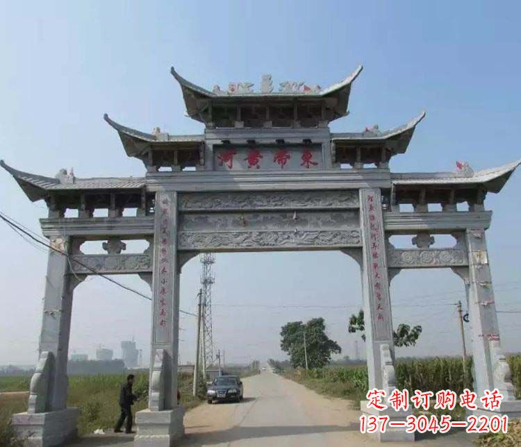 烟台精品牌坊石雕,令您赞叹不已