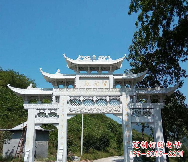 烟台钜大牌坊石雕——传承古典精美之美