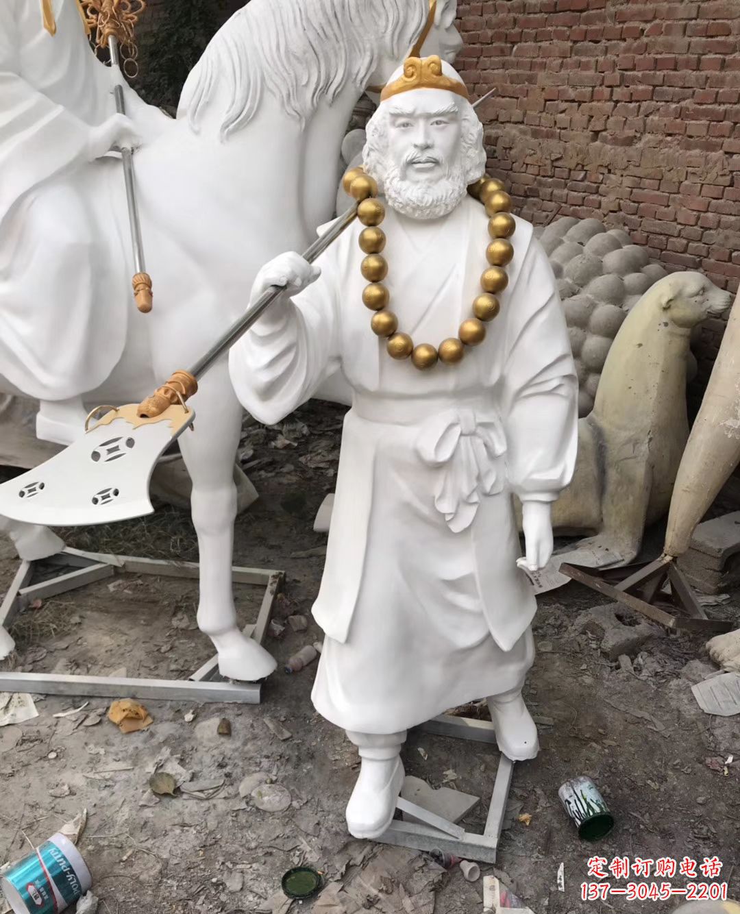 烟台沙和尚人物石雕,精美而有灵气