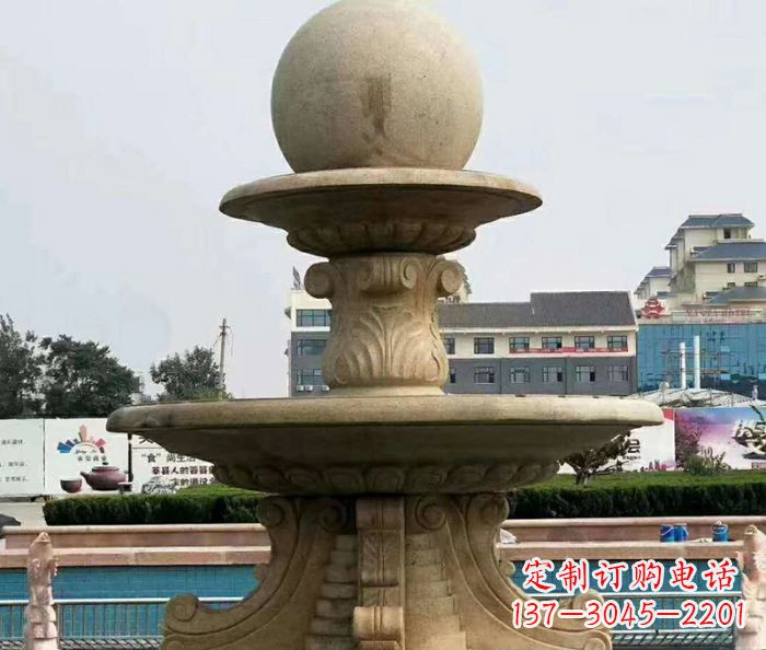 烟台引领时尚的砂岩大型喷泉雕塑