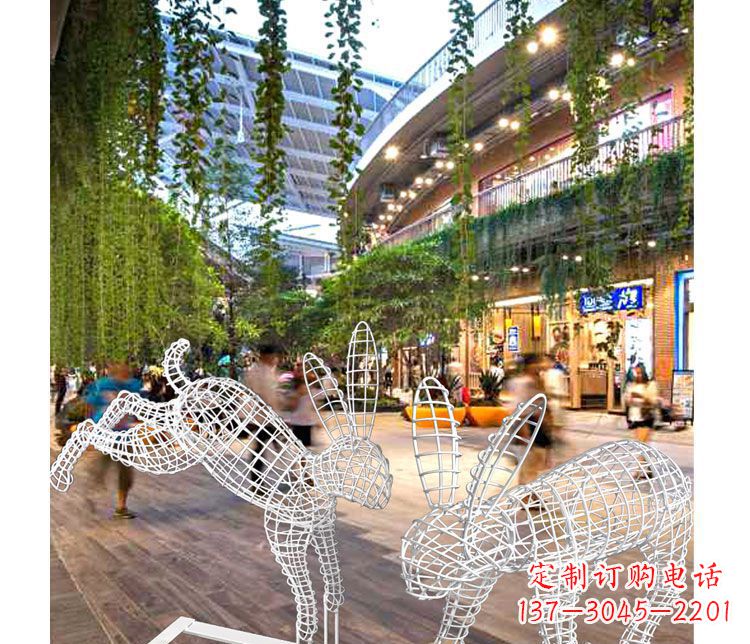 烟台中领雕塑的精致兔子雕塑