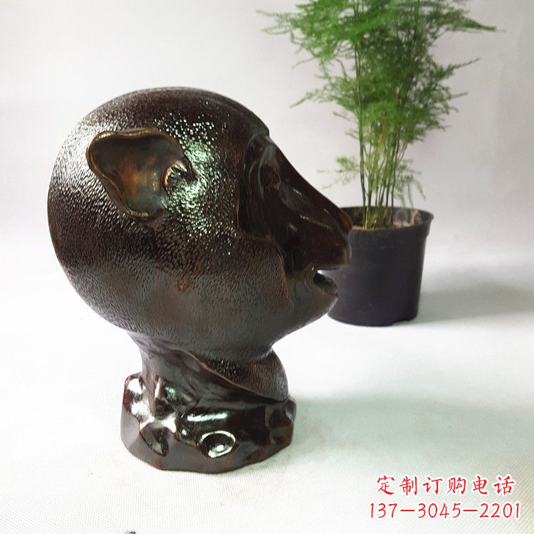 烟台中领雕塑:精美艺术品——猴年生肖铜兽雕塑