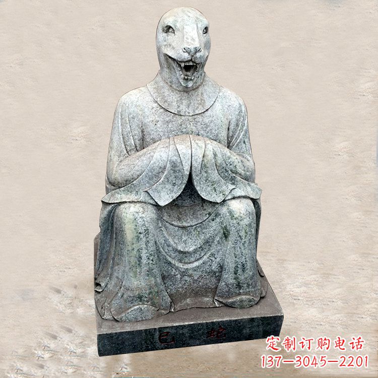 烟台精美的生肖蛇兽雕塑