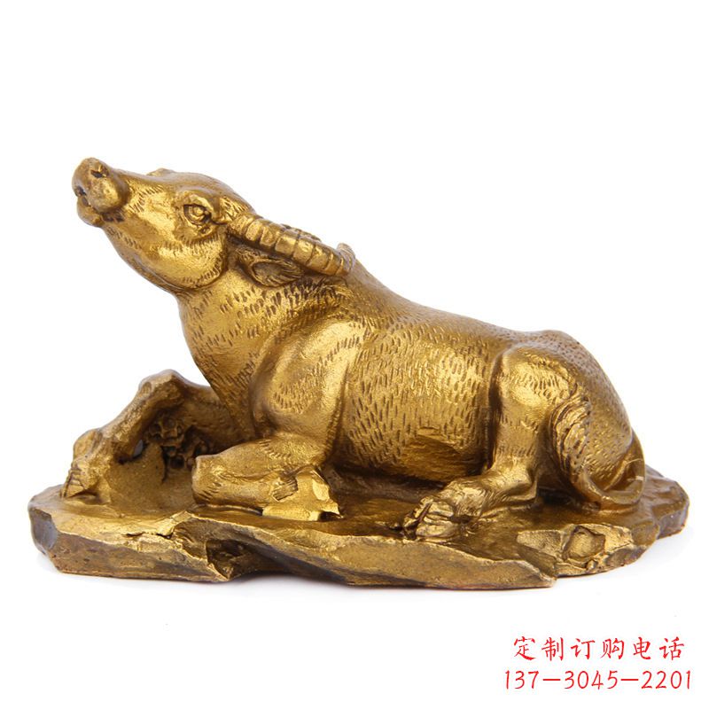 烟台优雅高贵的铸铜牛雕塑