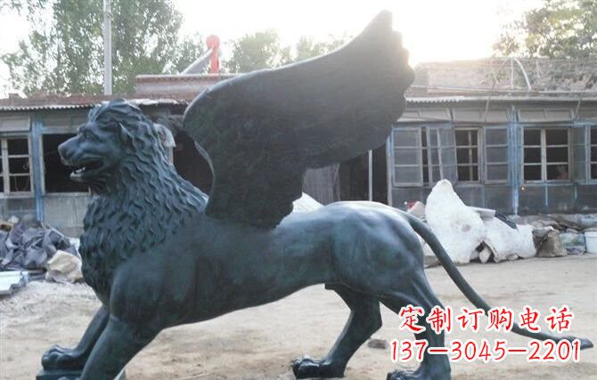 烟台圣马可飞狮铜雕