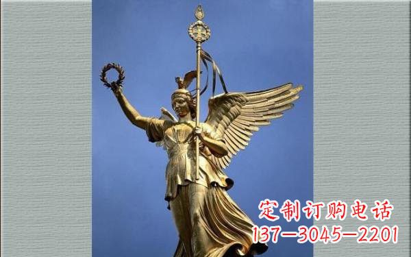 烟台优雅的胜利女神铜雕