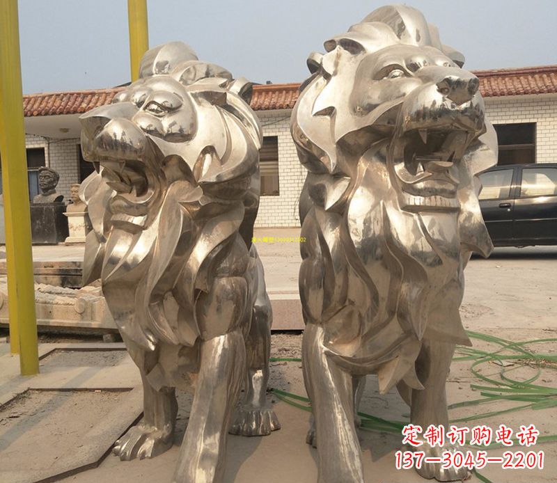 烟台狮子雕塑不锈钢