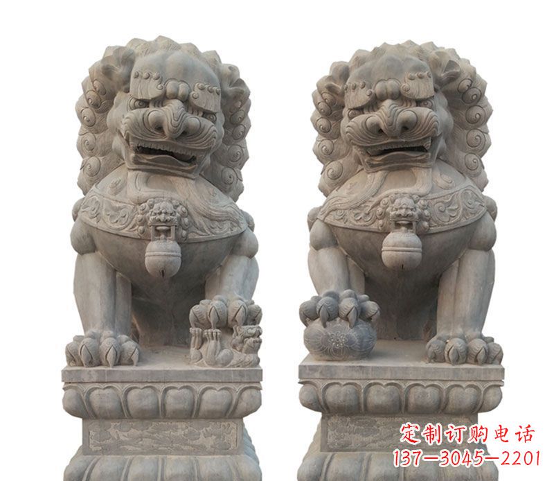 烟台精美狮子石雕,让您的家居更加完美