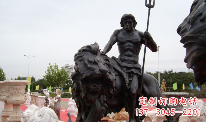 烟台狮子座铜雕:狮子雕塑把你的星座进行升华