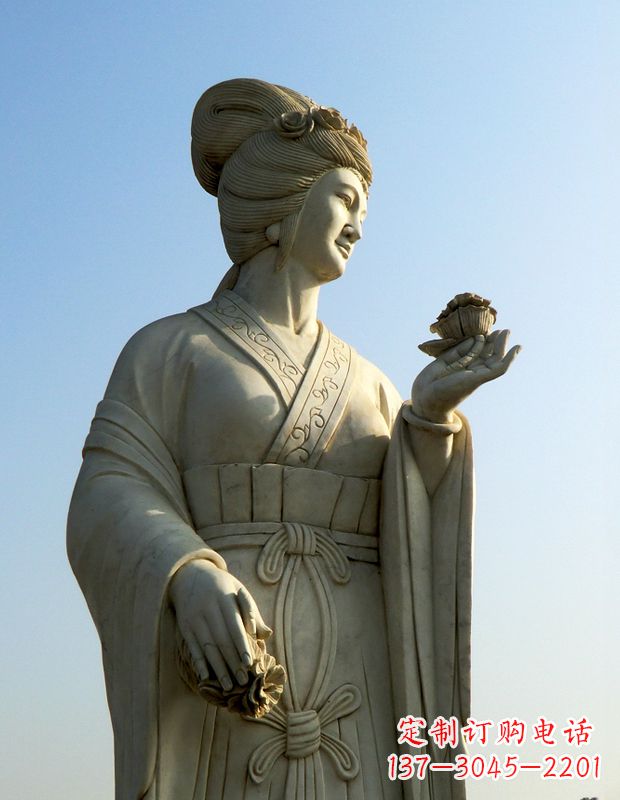 烟台中领雕塑推出的古典美人雕塑,是一个古典美…