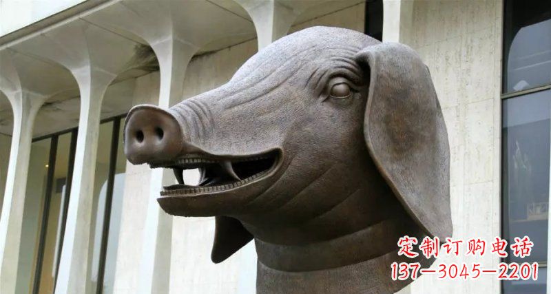 烟台中领雕塑十二生肖铜雕,带来家庭的幸福祝福
