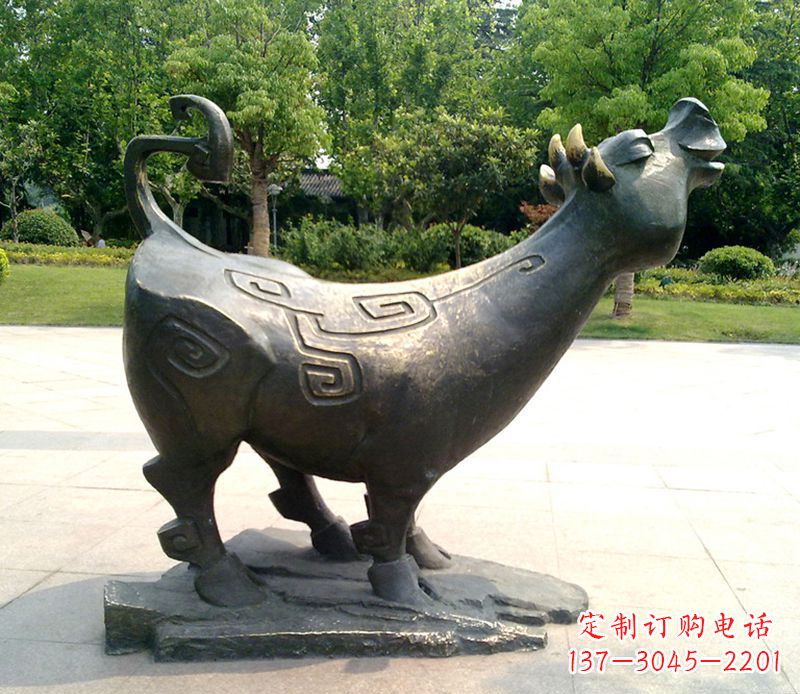 烟台十二生肖铜雕塑,中领领先一步