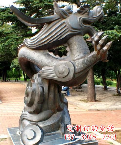 烟台高品质十二生肖铜雕龙