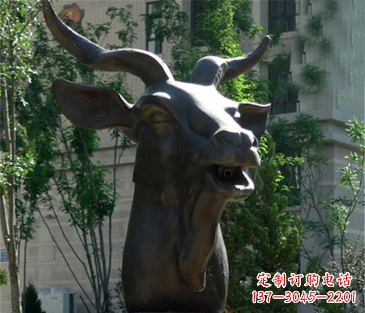 烟台十二生肖铜雕羊首饰