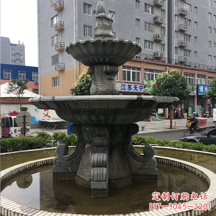 烟台石材石雕喷泉:高品质的室外装饰艺术品