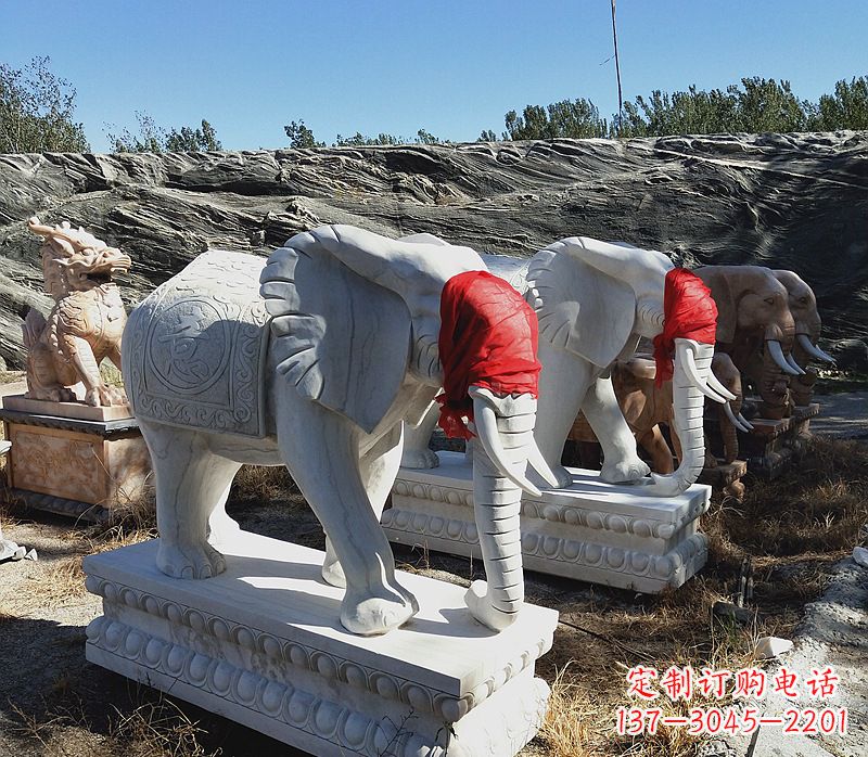烟台石雕大象别墅,集象美于一体